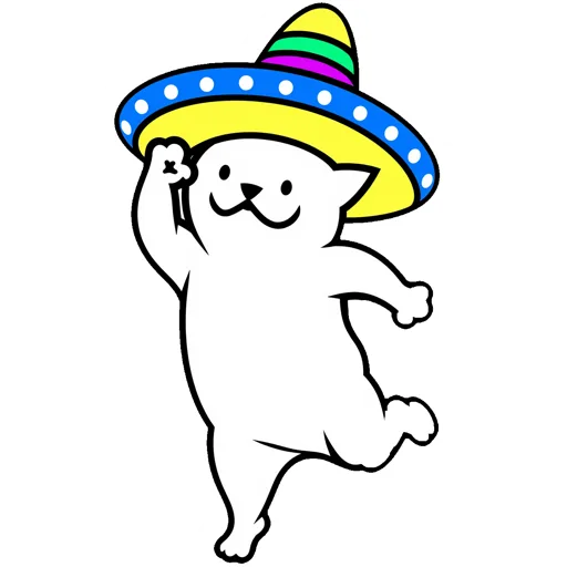 Cat Dancing Sombrero