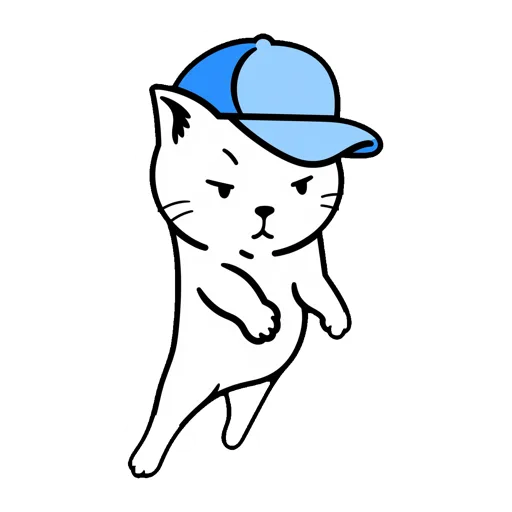 Cat Jumping Baseball Cap