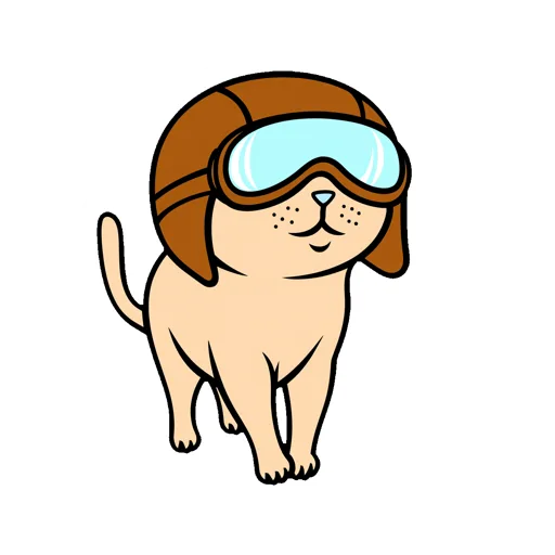 Cat Leaping Aviator Cap