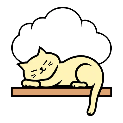 Cat Napping Windowsill Cloud Hat