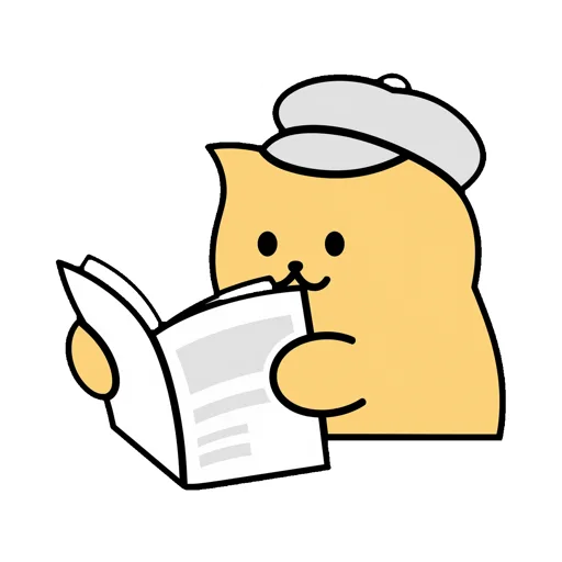 Cat Reading Newspaper Flat Cap