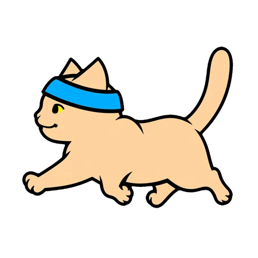 Cat Running Headband