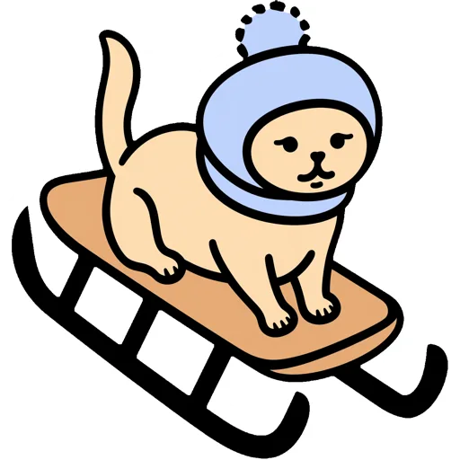 Cat Sledding Winter Hood