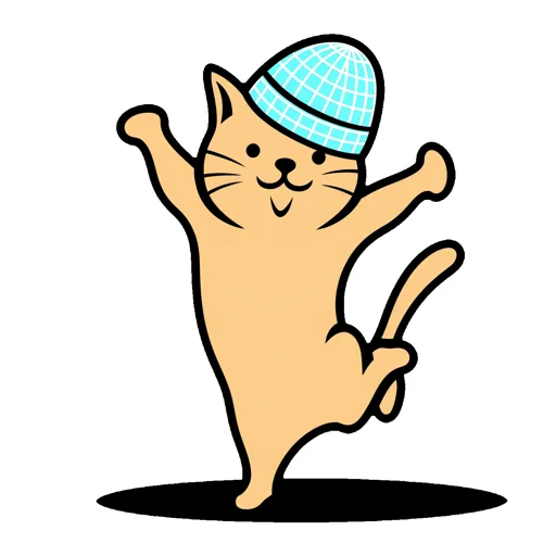 Cat Spinning Disco Hat
