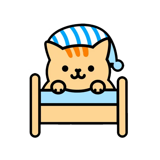 Cat Tucked In Bed Nightcap