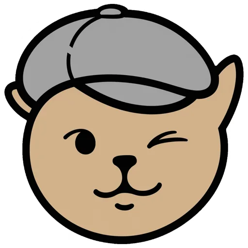 Cat Winking Flat Cap