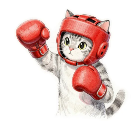 Cat Boxing Boxing Headgear