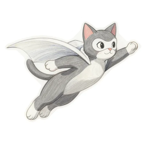 Cat Flying Superhero Mask