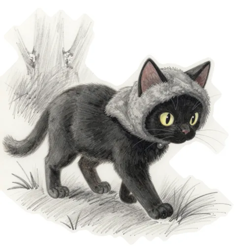 Cat Forest Prowling Wolf Hood