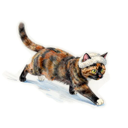 Cat Gliding Fuzzy Earband
