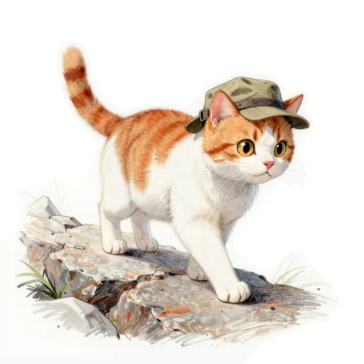 Cat Hiking Trekking Cap