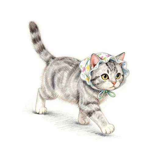 Cat Hopping Easter Bonnet