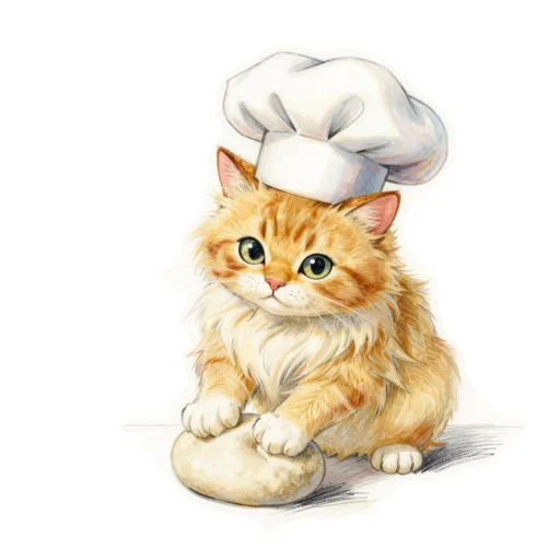 Cat Kneading Baker Cap