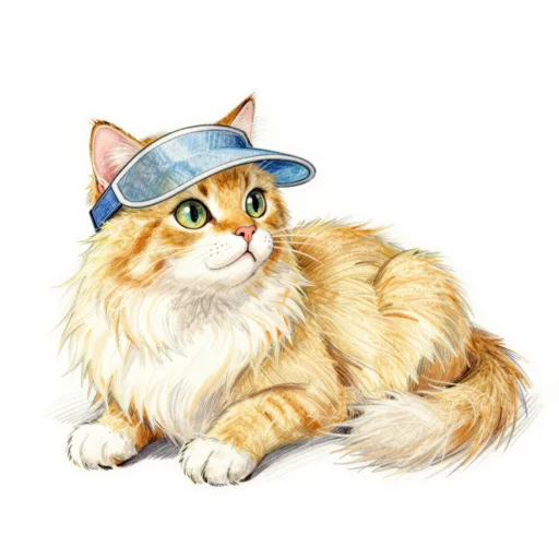 Cat Lounging Sun Visor