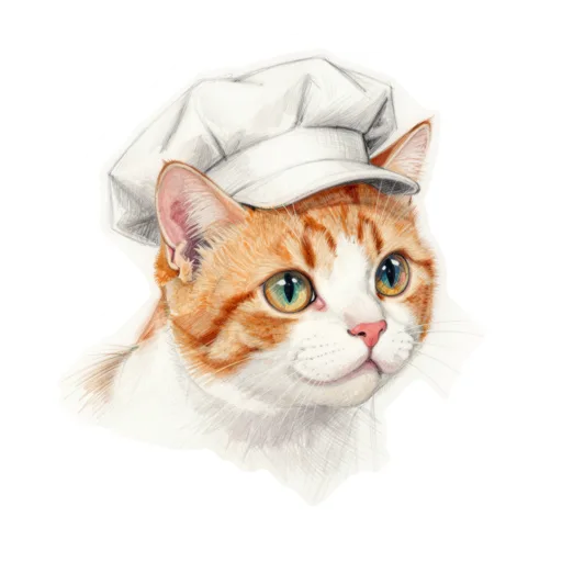 Cat Painting Painter Cap