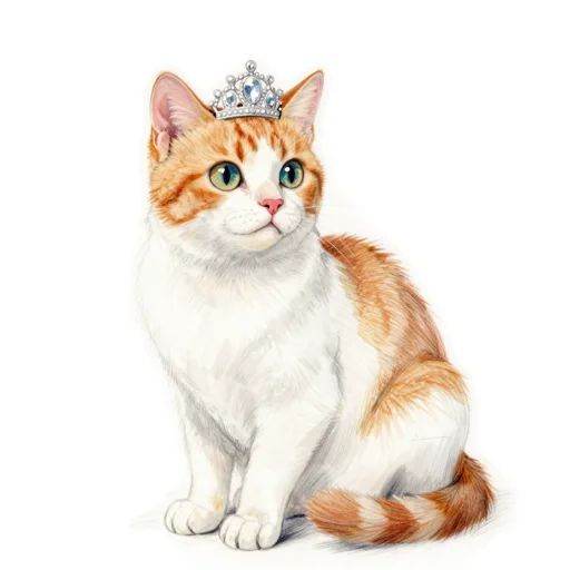 Cat Posing Tiara