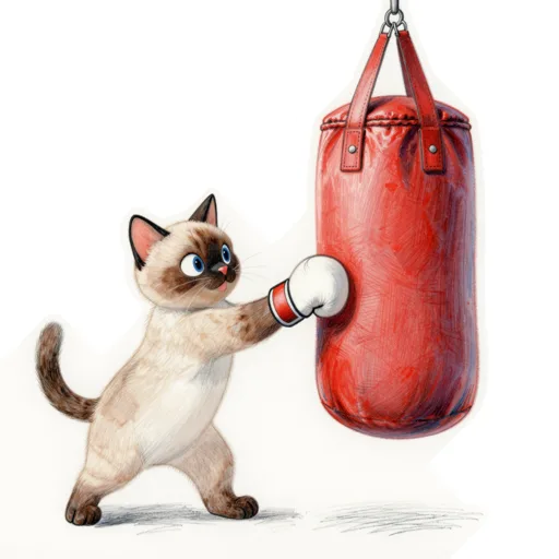 Cat Punching Boxing Headgear