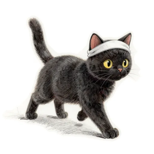 Cat Running Headband