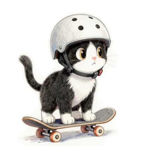 Cat Skating Skate Helmet
