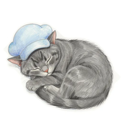 Cat Snoozing Cloud Hat