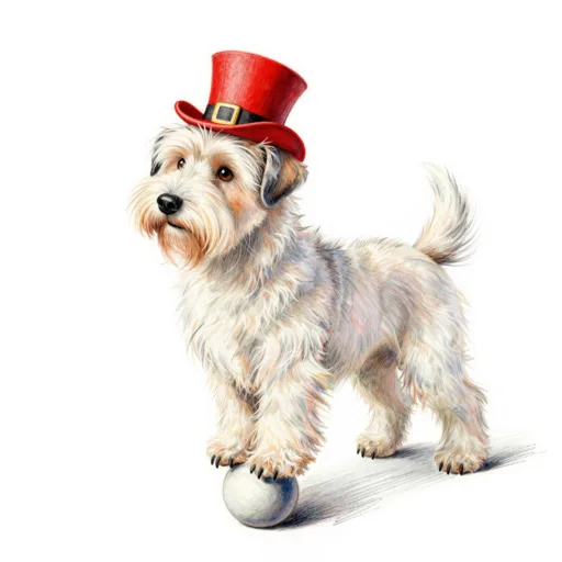 Dog Balancing Circus Hat