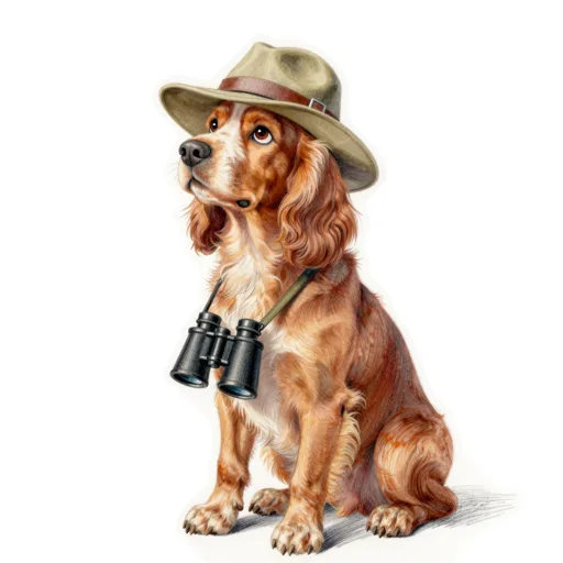 Dog Binocular Lookout Safari Hat