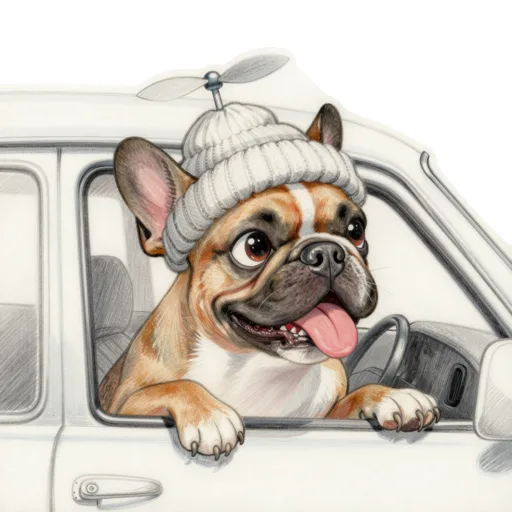 Dog Car Window Ears Propeller Hat