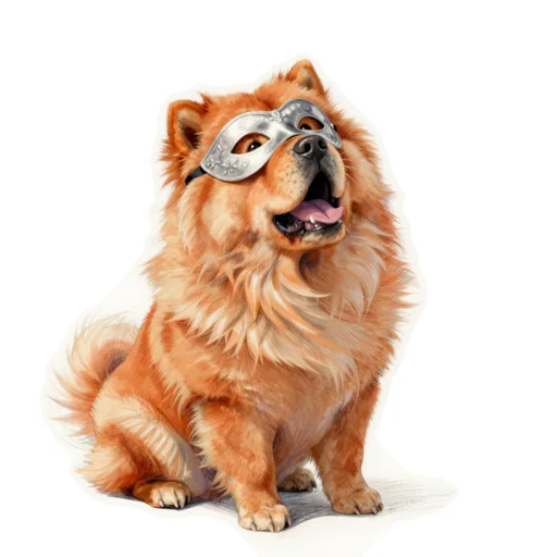 Dog Dramatic High Note Opera Mask
