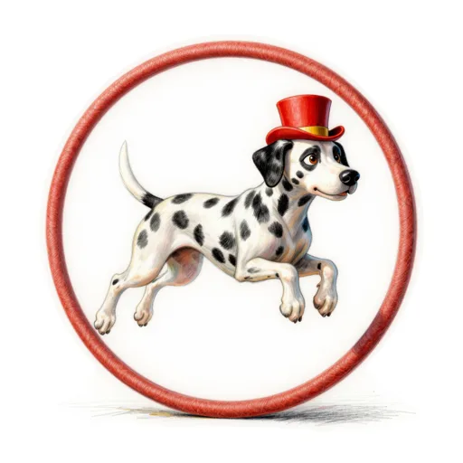 Dog Hoop Jump Ringmaster Hat