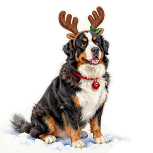 Dog Jingle Bells Reindeer Antlers