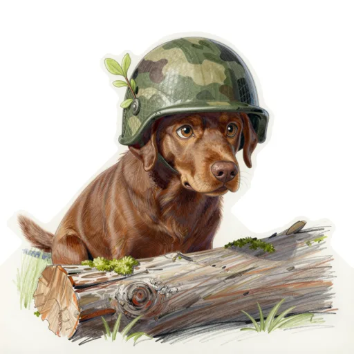 Dog Log Ambush Camo Helmet