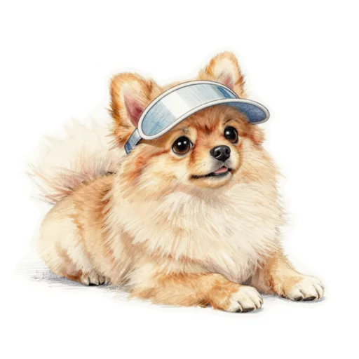 Dog Lounging Sun Visor