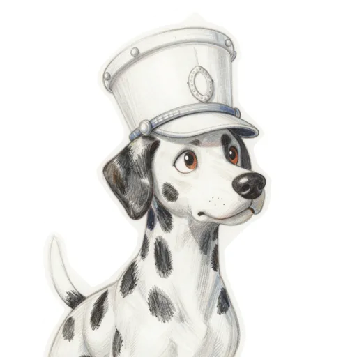 Dog Marching Drum Major Hat