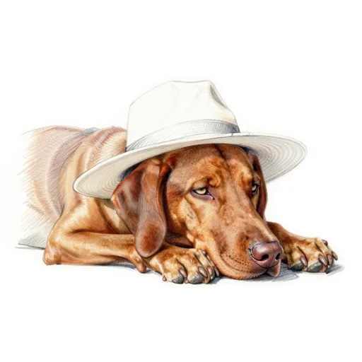 Dog Napping Beach Hat
