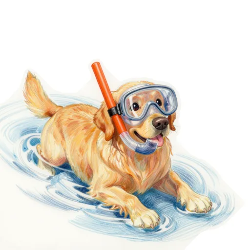 Dog Surface Paddle Snorkel Mask