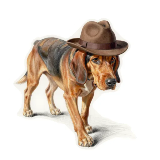 Dog Trail Sniff Brown Fedora