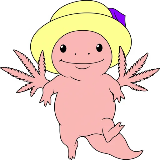 Axolotl Floating Sun Hat