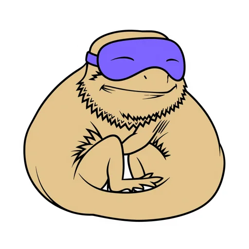 Bearded Dragon Dozing Eye Mask