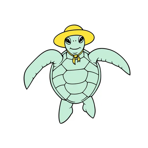 Sea Turtle Gliding Sun Hat