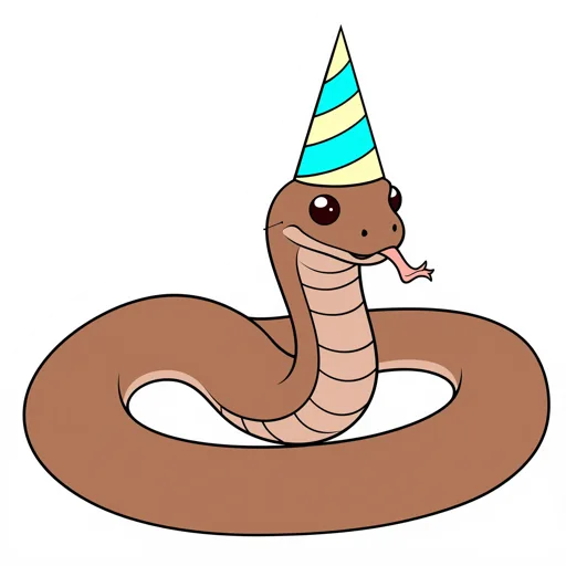 Snake Coiling Party Hat