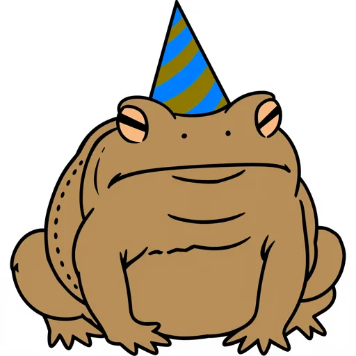 Toad Smiling Party Hat