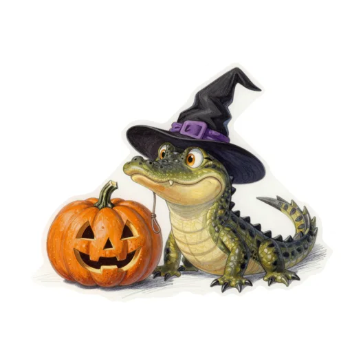 Alligator Halloween Witch Hat