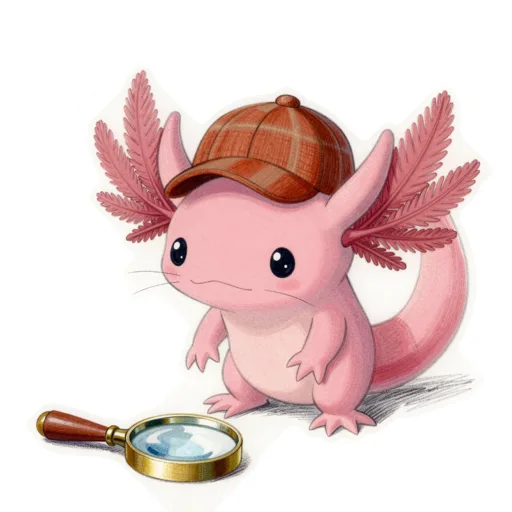 Axolotl Detective Deerstalker