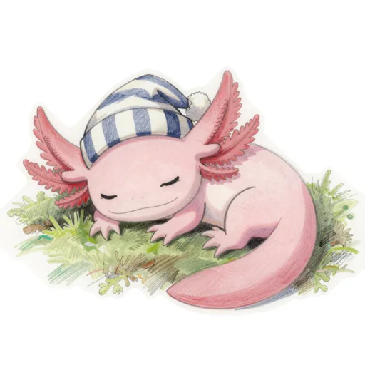 Axolotl Napping Nightcap
