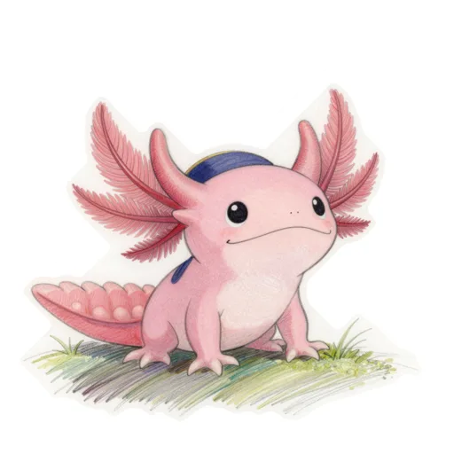 Axolotl Star Gazing Moon Hat