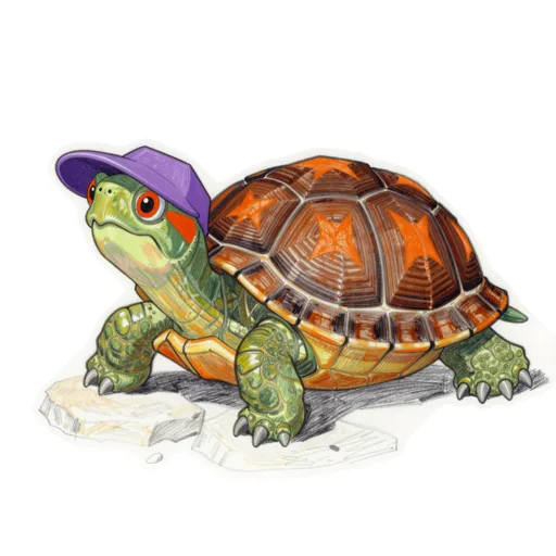 Box Turtle Basking Sun Visor