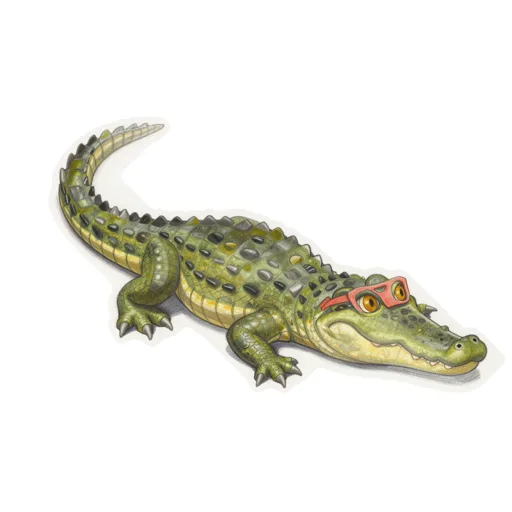 Crocodile Sunbathing Sun Visor