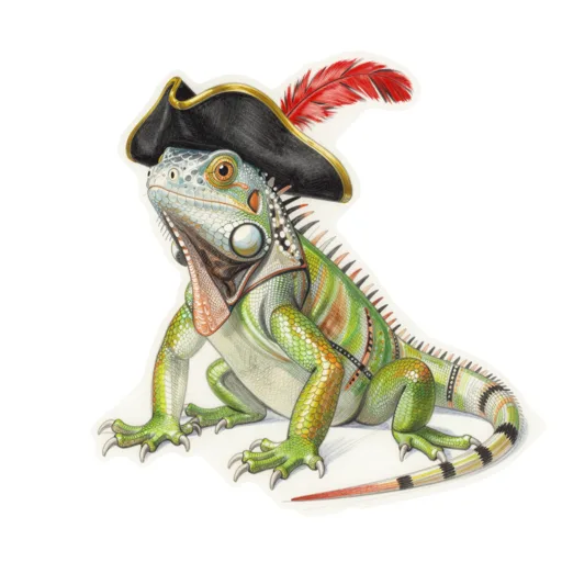 Iguana Pirating Pirate Tricorn