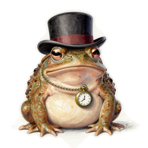 Toad Conducting Choir Bowler Hat