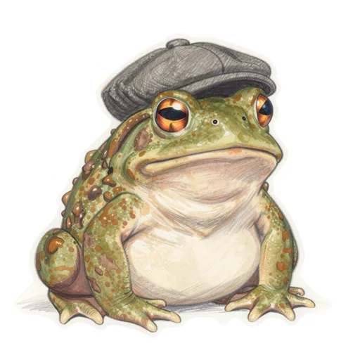 Toad Grumping Flat Cap
